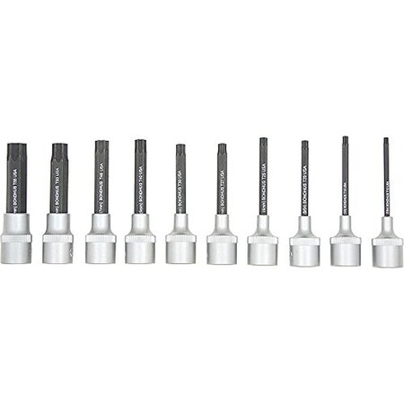 Bondhus Phtx10/S-2 T10 To T55, 2" Long, Star Prohold Socket Bits And Sockets 44038